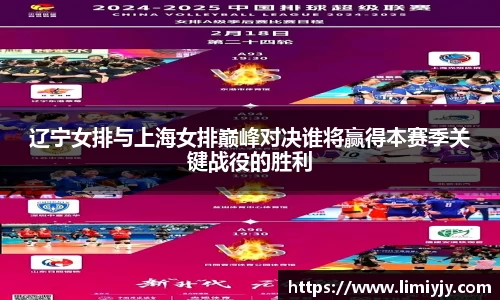 辽宁女排与上海女排巅峰对决谁将赢得本赛季关键战役的胜利